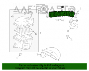 Conductă de aer cu rezonator pentru Lexus GS350 07-11