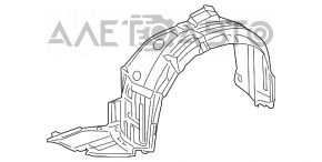 Captuseala aripa fata stanga Lexus GS300 GS350 GS430 GS450h 06-07 nou original OEM