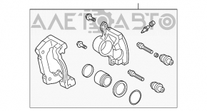 Suport dreapta față Lexus IS300 IS350 06-13 cu 4 pistoane