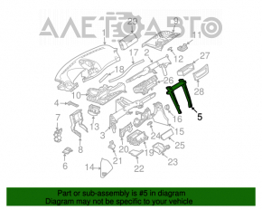 Рамка приборной панели центральная Mercedes W211