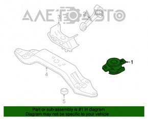 Pernele motorului drept Subaru B10 Tribeca, noi, originale OEM