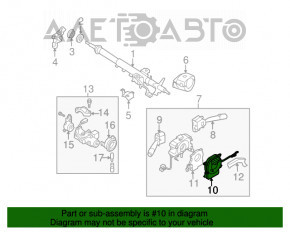 Cablu de direcție cu senzor de unghi de rotire a volanului Subaru B10 Tribeca 83111XA00