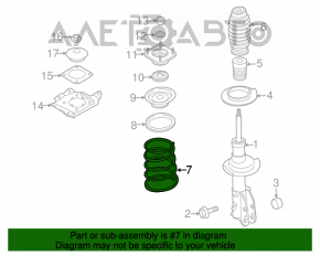 Arcul de suspensie din față dreapta Mazda CX-7 06-09