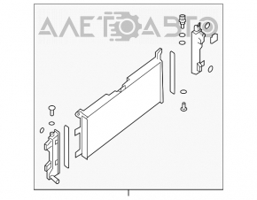 Radiator de răcire a apei pentru Nissan Leaf 13-17, nou, neoriginal.