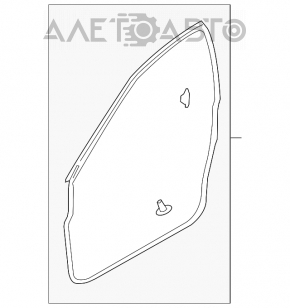 Уплотнитель двери передней левой Nissan Murano z50 03-08