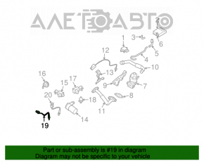 Sonda lambda față stânga pentru Nissan Murano z50 03-08