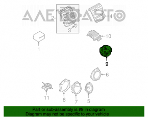 Difuzorul din spatele plafonierei Nissan Murano z50 03-08