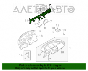 Tubul de subtorpilor pentru consolidarea Nissan Murano z50 03-08