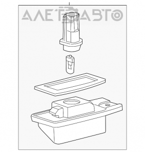 Lumina plăcuță hayon dreapta Nissan Murano z51 09-14 nou original OEM