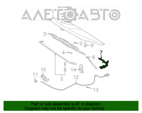 Bucla capotei dreapta Nissan Murano z50 03-08