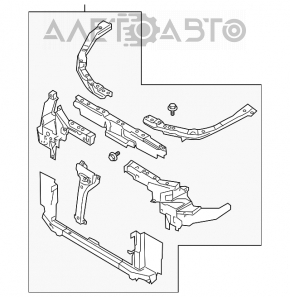 Televizorul panoului radiatorului asamblat Nissan Murano z50 03-08