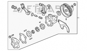 Pompa de direcție asistată hidraulic pentru Nissan Murano z50 03-08