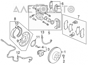 Senzor ABS spate dreapta Nissan Murano z50 03-08