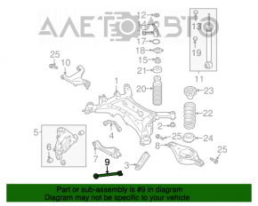 Maneta longitudinală spate stânga Nissan Murano z50 03-08