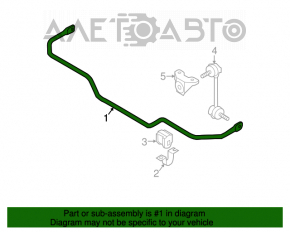 Stabilizator spate Nissan Murano z50 03-08 AWD