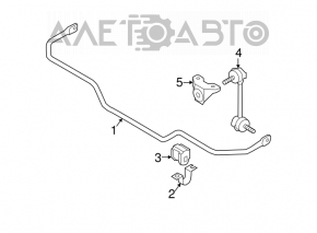 Stabilizator spate Nissan Murano z50 03-08 AWD