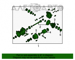 Diferențialul spate reductor Nissan Murano z50 03-08