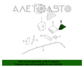 Датчик подушки безопасности задний левый Nissan Murano z50 03-08