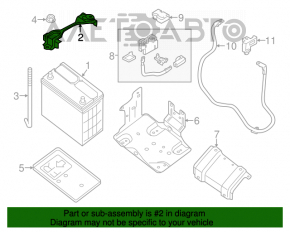 Suport de fixare a bateriei pentru Nissan Leaf 13-14.