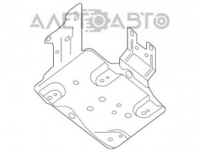 Suportul inferior de metal pentru bateria Nissan Leaf 13-14.