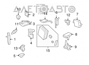 HEADLAMP SWIVEL Lexus LS460 07-12