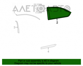 Moldura ușii din spate dreapta pentru Lexus LS460 LS600h 07-12 crom