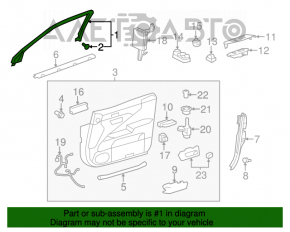 Capac usa interioara superioara dreapta fata pentru Lexus LS460 LS600h 07-12