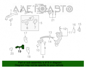 Limitatorul ușii din față stânga pentru Lexus LS460 LS600h 07-12