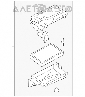 Corpul filtrului de aer dreapta pentru Lexus LS460 07-12.