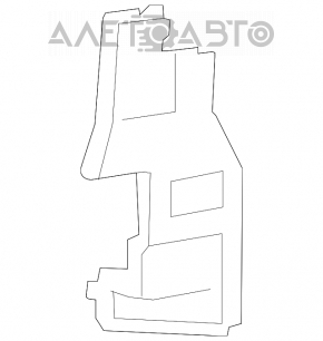 Deflectorul radiatorului stâng pentru Lexus LS460 07-12 are o fisură.