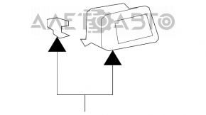 Conducta de aerisire stânga pentru Lexus LS460 LS600h 07-12 bej.