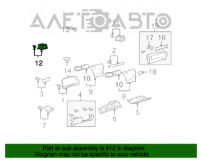 Conducta de aerisire stânga pentru Lexus LS460 LS600h 07-12 bej.