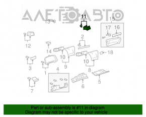 Conducta de aerisire dreapta pentru Lexus LS460 LS600h 07-12 bej.