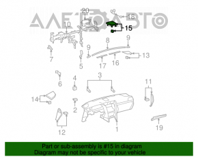 Решетка динамика центр Lexus LS460 LS600h 07-12 беж