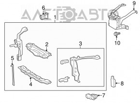 Grila amplificatorului de bara fata dreapta Lexus LS460 LS600h 07-12