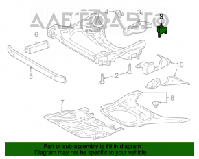 Protecția motorului lateral stânga pentru Lexus LS460 07-12