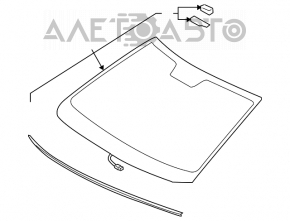 Geam parbriz Lexus LS460 07-12 usa PGW