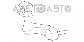 Maneta superioară spate stânga spate Lexus LS460 LS600h 07-12 nou OEM original