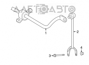 Stabilizator spate Lexus LS460 07-12 rwd 20mm nou original OEM