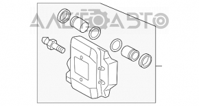 Suport spate stânga pentru Lexus LS460 LS600h 07-12 RWD