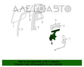 Geam electric cu motor spate stânga Lexus RX300 98-03