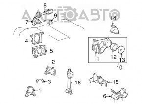 Amortizor motor Lexus RX300 98-03