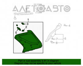 Capac spate stânga pentru Lexus RX300 98-03