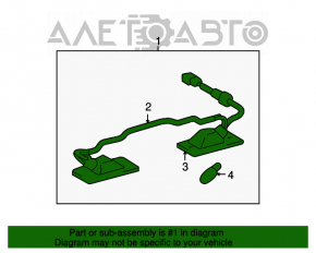 Подсветка номера двери багажника Lexus RX300 98-03 в сборе