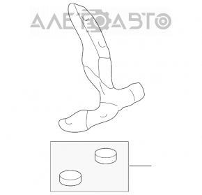 Bucla capotei stânga pentru Lexus RX300 98-03.