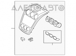 Воздуховод центральный Mazda CX-7 06-09