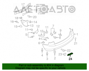 Катафот в задний бампер левый Mazda CX-7 06-09