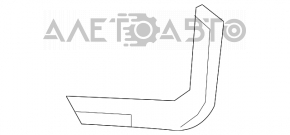 Suportul pentru bara spate stânga Mazda CX-7 06-09 nou OEM original