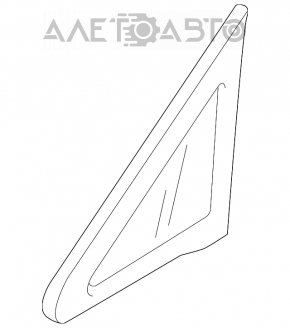 Fereastra din sticla opacă din fața dreapta Mazda CX-7 06-09