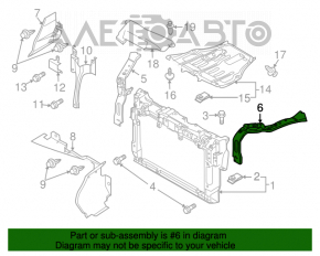 Крепление ус телевизора левое Mazda CX-7 06-09